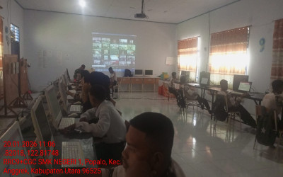 SMK Negeri 1 Gorontalo Utara Bersama Kodim 1314/GORUT Gelar Ujian Korp Kadet untuk Bentuk Karakter Disiplin